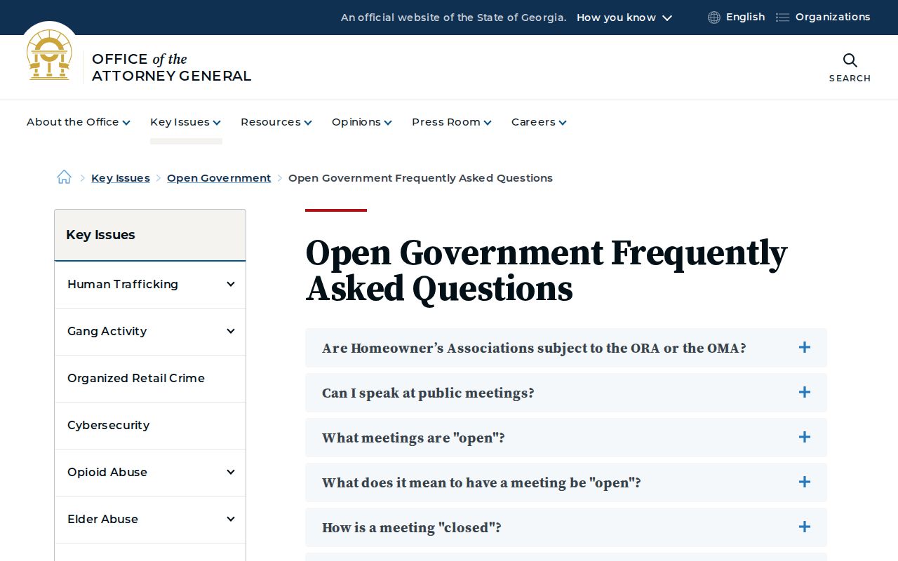 Albany people search and Georgia open records request rules