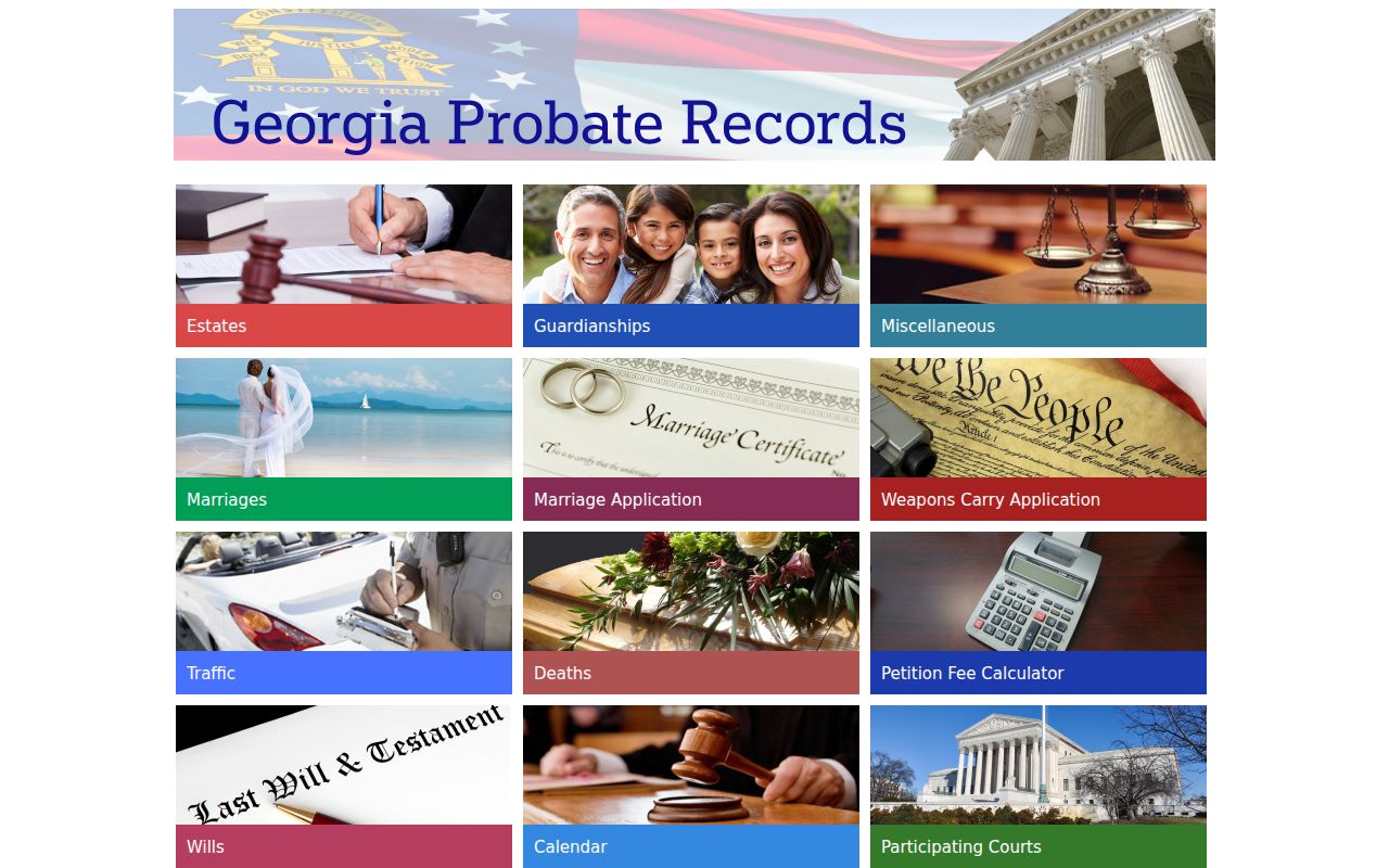 Albany people search in Georgia probate records