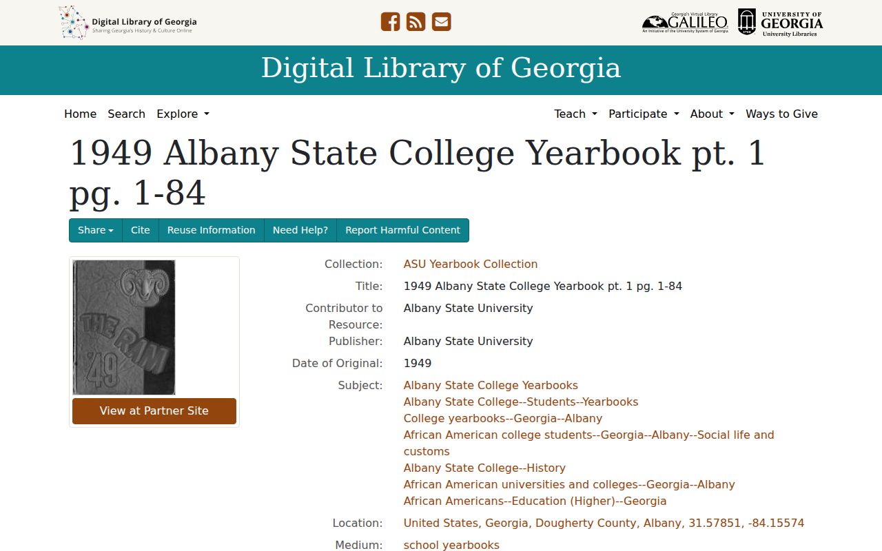 Albany people directory names and photographs in Albany State 1949 yearbook