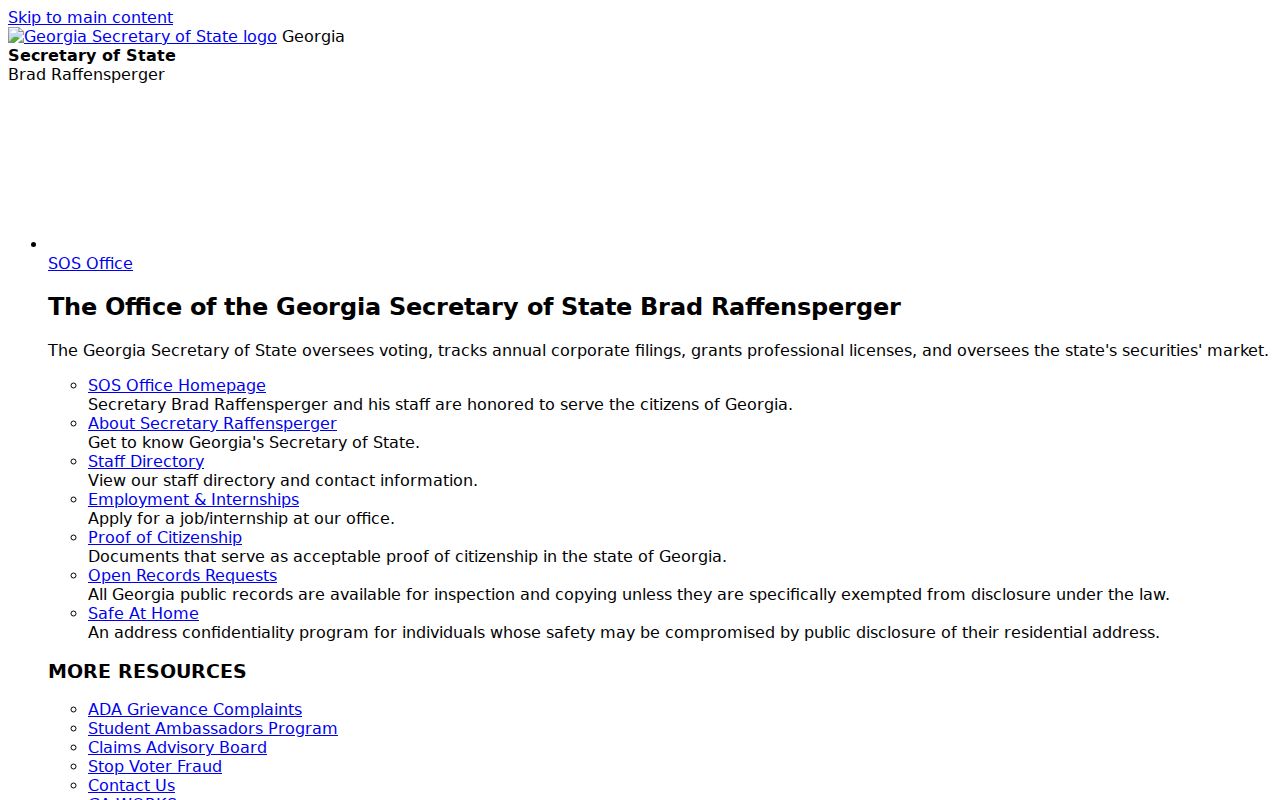 Albany voter registration address protection through Georgia Safe at Home